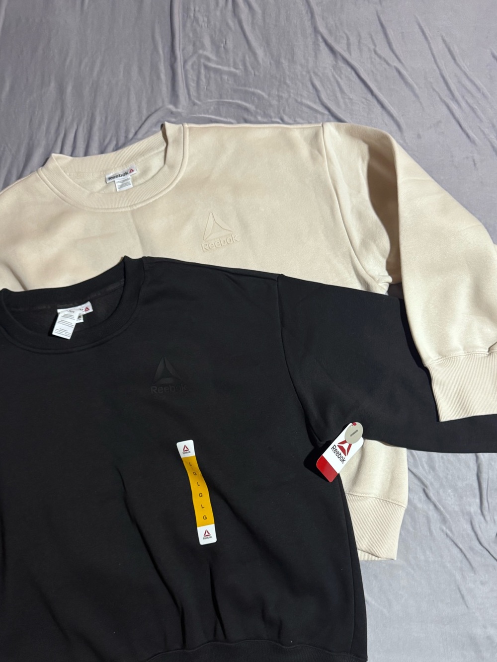 Reebok Table Crew Sweatshirt - lot of two New! Cropped sweatshirts